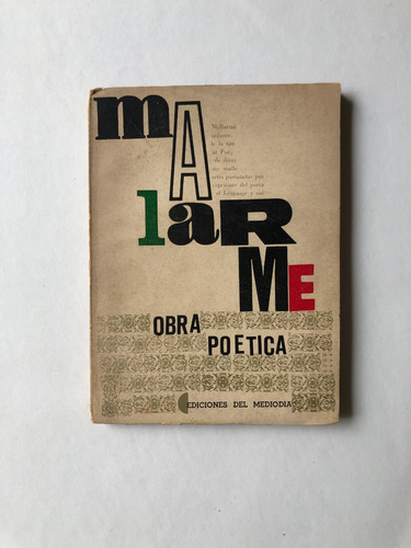 Obra Poética. Mallarmé. Ediciones Del Mediodía 