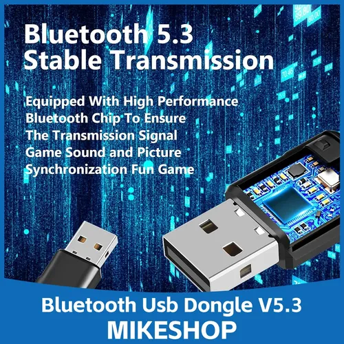 Transmisor Bluetooth 5.3 Para Nintendo Switch Ps5 / 4 / Mike