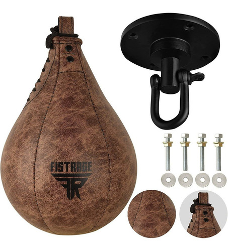 Fistrage Speed Ball - Bolsa De Boxeo De Cuero Mma Muay Thai 