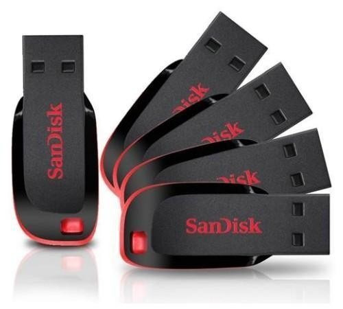Imagem 4 de 5 de Pendrive Sandisk 128gb Cruzer Blade Original Lacrado