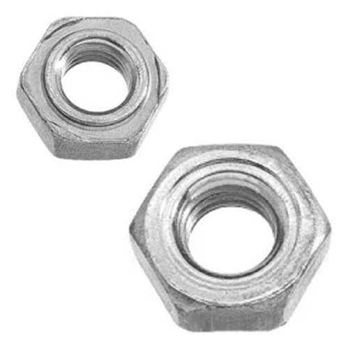 Porca Sextavada De Solda M6 Din 929 Ma-1,00 Inox - 50un