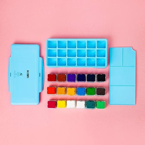 Miya Himi Gouache - Juego De Pintura (18 Colores, 30 Ml, Uni