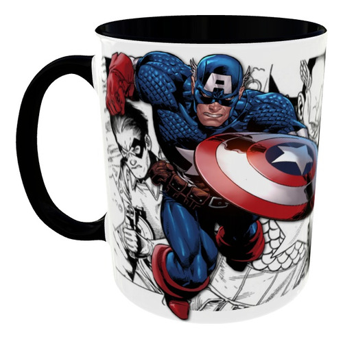 Mugs Capitan America Primer Vengador Pocillo Serie Geeks