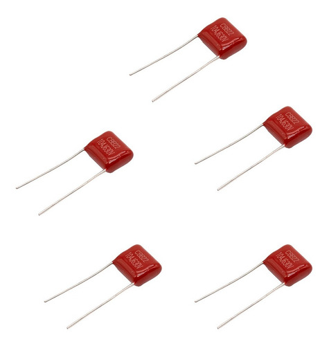 5 Piezas - Capacitor De Poliéster 1uf 630v 105j