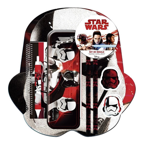 Set Escolar De Regalo Star Wars 7 Piezas