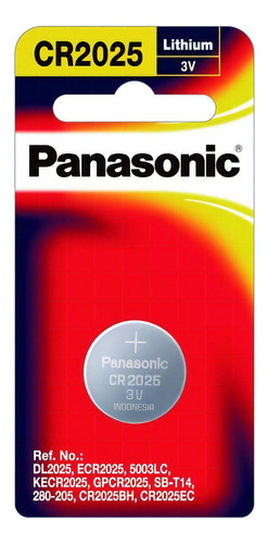Pila Panasonic De Botón De Litio Cr2025 3v 