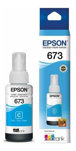 Tinta Epson T673220-al Cian Para L800