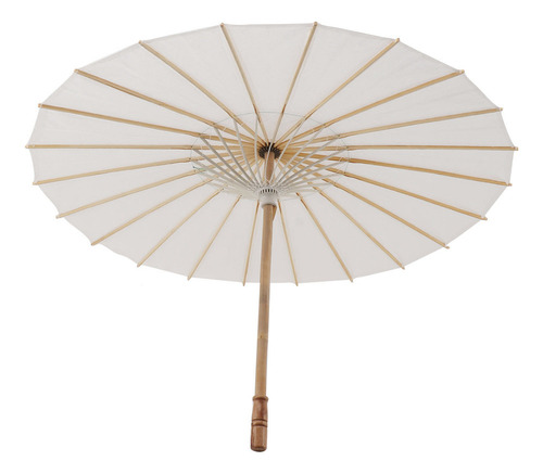 Nuevo Sombrilla De Papel For Niños De 83 Cm, De Bambú Y