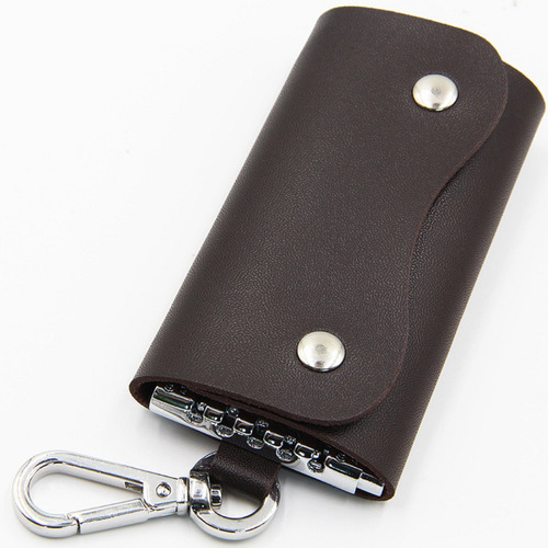 Set Cartera Billetera Hombre, Porta Llaves Y Pluma Color Marrón