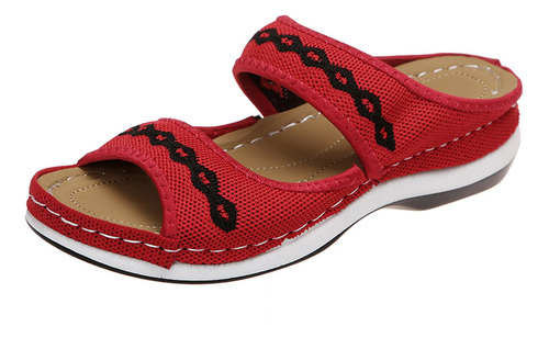 Mujer Zapatillas Zapatos Ahuecados Tejer Crochet Flower Comf