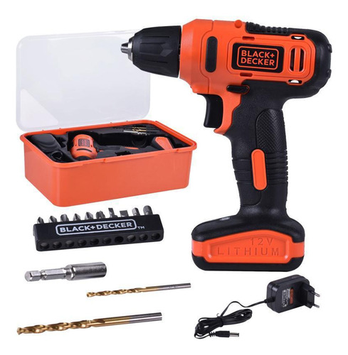 Parafusadeira Furadeira Bateria 12v 3/8 Ld12s Black & Decker