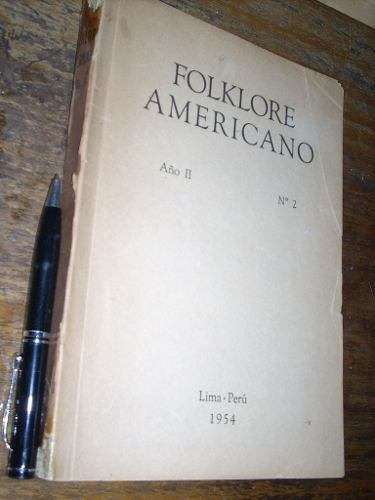 Folklore Americano 2 1954 Ver Indice Buen Estado
