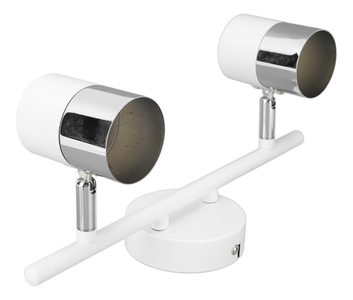 2 Track Lighting Kit Heads 13.6in Length For Gu10 Bulb White