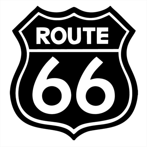 Adesivo De Parede 48x50cm - Usa Route 66 Placa Rota Interest