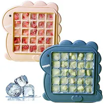 Comprar Cubeteras Mini, 2 Pack Moldes Hielo Dibujos Animados, 25 Ban