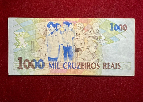 Billete 1000 Cruzeiros Reais Brasil 1993 Pick 240 A Teixeira (Usado)