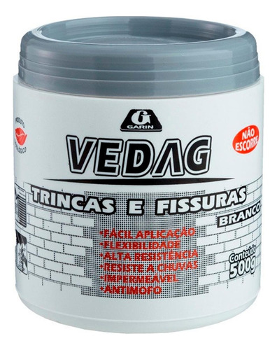 Sela Trinca Vedag Garin Branco 500g (pote)