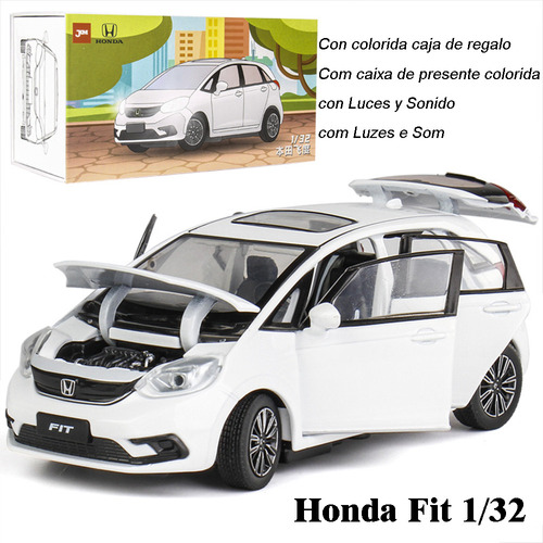 Ghb 2022 Nuevo Honda Fit Sunroof Edition Miniatura Metal