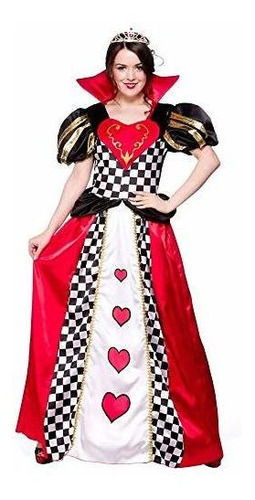 Disfraz Mujer - Fairytale Queen Of Hearts Adult Fancy Dress 