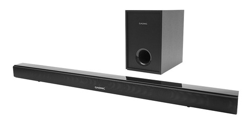 Barra De Sonido Gadnic 120w Bluetooth Usb Sub Woofer Mp3 Aux Color Negro