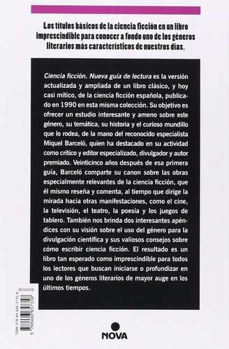 Ciencia Ficcion Nueva Guia De Lectura - Barcelo,miquel