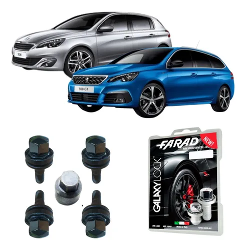 comprar Be8mx Set 4 Birlos Seguridad Peugeot 308 2013 Galaxy Lock