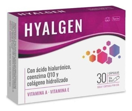 Hyalgen X 30 Acido Hialuronico + Coenzima Q10 + Colageno Sabor Neutro