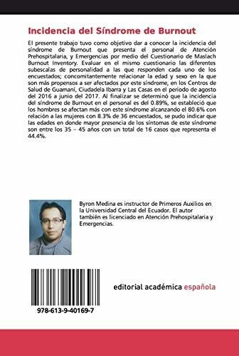 Incidencia Del Síndrome De Burnout: En El Personal De Atenci