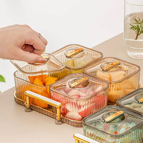 Bandeja Para Aperitivos De 4 Divisiones