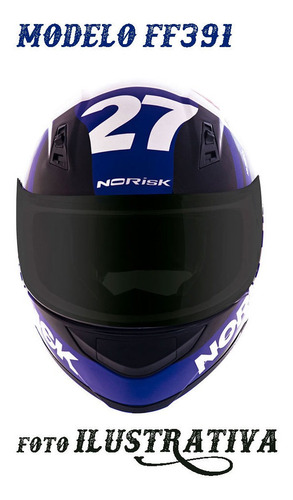 Imagem 3 de 3 de Viseira Norisk Ff391/ff389/ff369 Cristal Nacional
