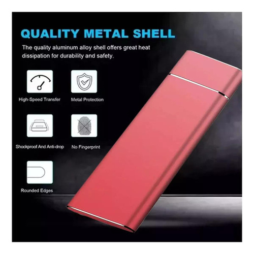 Zya Mini Disco Duro Externo Portátil De Estado Sólido De 4 T
