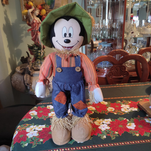 Muñeco Mickey Mouse De Hallowen De 55 Cm Espanta Pajaros