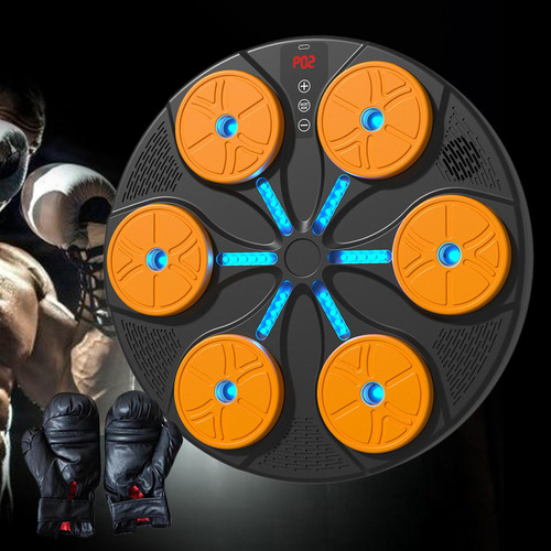 Máquina De Boxeo, Entrenador De Boxeo Con Guantes, Naranja
