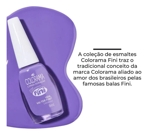 Kit Esmalte Colorama Fini 10 Cores Com Cheiro Lançamento