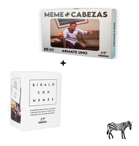 Imagen 1 de 9 de Kit Juegos De Mesa Dígalo Con Memes + Meme Cabezas Casafight