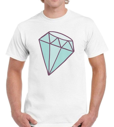 Remera De Hombre Diamante Dibujo Colores