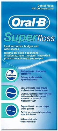  Oral-b Super Floss Mint Hilo Dental Precortado 50 