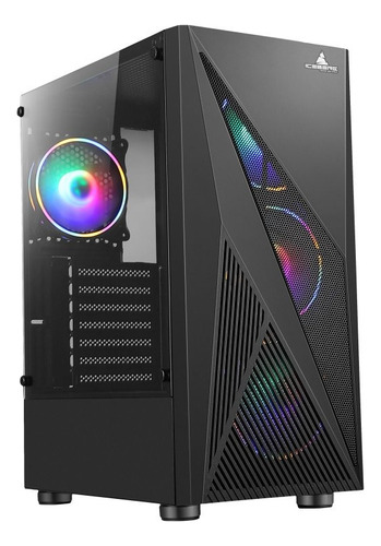 Gabinete Chasis Caja Gamer Iceberg Turbo Z9 Argb X4 Fan 