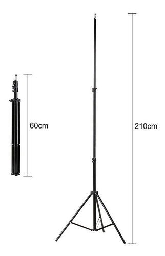 Kit - 3 Tripés + 3 Termômetros Infravermelho De Parede K3