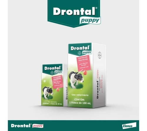 Drontal Puppy 20ml Vermifugo Filhotes Cães