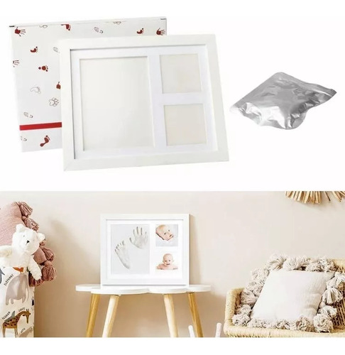Kit De Memoria M Baby Footprint Mud Para Niños, Foto