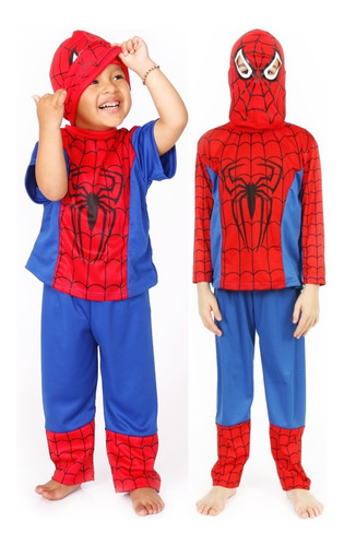 Disfraz Infantil Niño Hombre Araña Rojo Spiderman