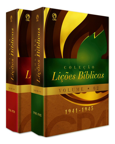 Coleção lições bíblicas (1941-1950) - Volume 02 e 03, de Cpad. Editora Casa Publicadora das Assembleias de Deus, capa dura em português, 2011