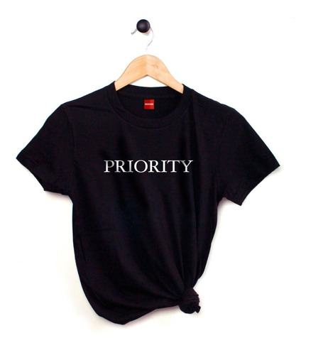 Blusa Playera Camiseta Dama Priority Elite Negra #805