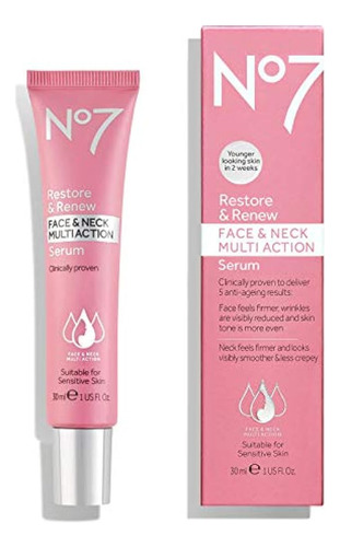 Face & Neck Restore & Renew Multi Action Serum By No#7 30ml