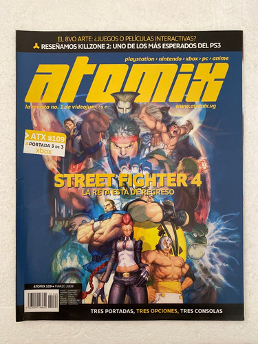 Revista Atomix Numero 109 Videojuegos Street Fighter 4 2009 (Usado)