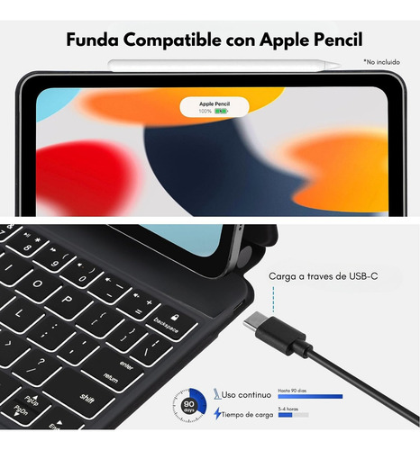 Teclado Magic Keyboard Para iPad Pro 11 iPad Air 4/5 10.9