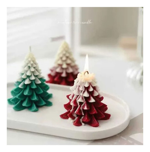 Molde De Silicon Árbol De Navidad,pino,invierno Diy