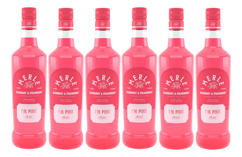 Gin Merle Pink Blueberry & Strawberry X6 - Ayres Cuyanos