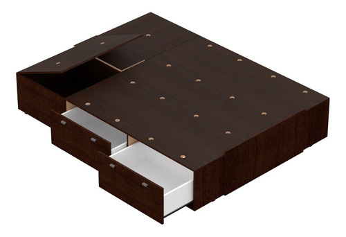 Box Plataforma 2 Plazas 4 Cajon Bauleras 140x196 Mosconi